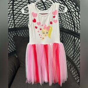 Girl’s JoJo Siwa Hearts Dress Sz‎ XS 4-5